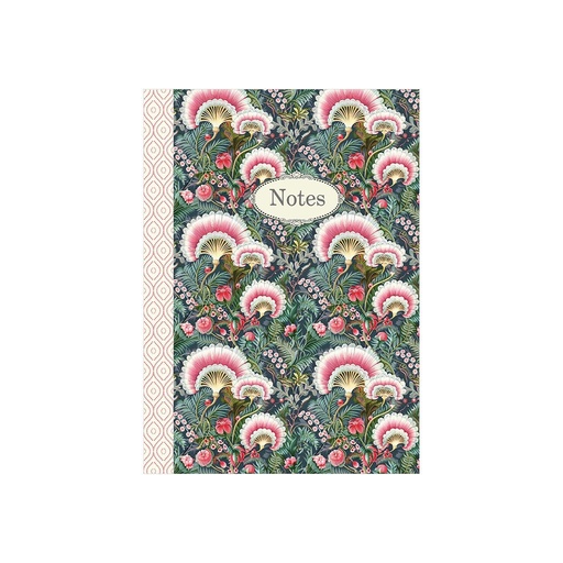 [GTCT009] CARNET DE NOTE 48 PAGES 10,5 X 15 CM - PATTERN FLEUR EVENTAIL