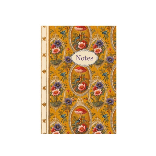 [GTCT020] CARNET DE NOTE 48 PAGES 10,5 X 15 CM - PATTERN AUTOMNE MEDAILLONS