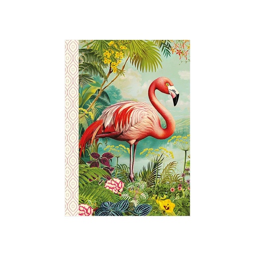 [GTCP005] CARNET MOT DE PASSE 48 PAGES 10 X 15 CM - FLAMANT ROSE