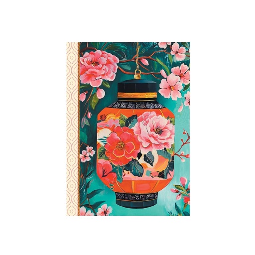 [GTCP026] CARNET MOT DE PASSE 48 PAGES 10 X 15 CM - JAPON LANTERNE