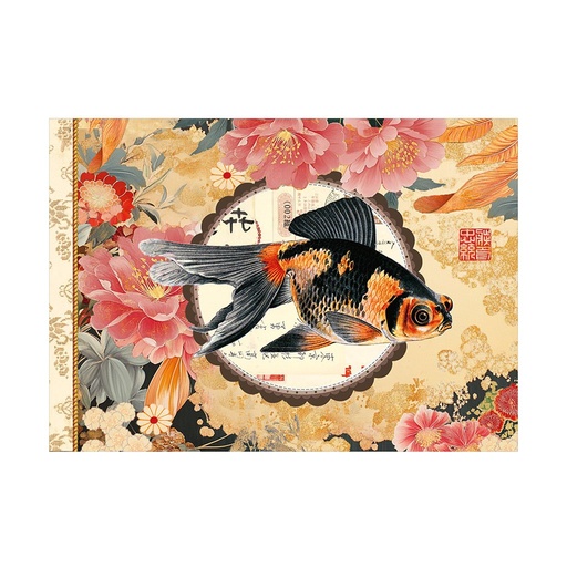 [GTCV006] CAHIER ILLUSTRE 48 PAGES 21 X 15 CM - KIMONO