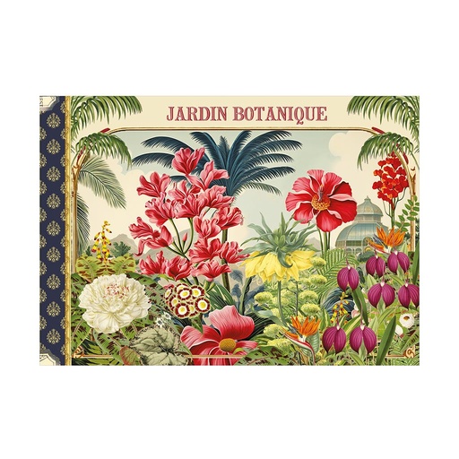 [GTCV013] CAHIER ILLUSTRE 48 PAGES 21 X 15 CM - JARDIN BOTANIQUE