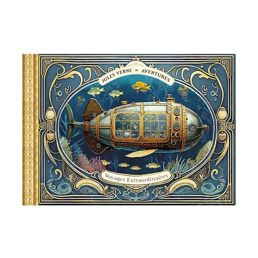 [GTCV014] CAHIER ILLUSTRE 48 PAGES 21 X 15 CM - JULES VERNE