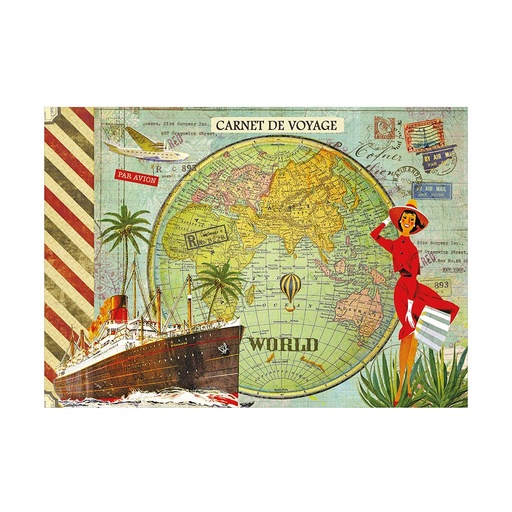 [GTCV016] CAHIER ILLUSTRE 48 PAGES 21 X 15 CM - MONDE