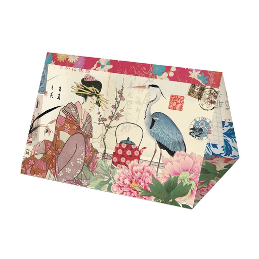 [CCGTZ006] CARTE CHEVALET 3 VOLETS 10,5 X 7 + ENVELOPPE 
