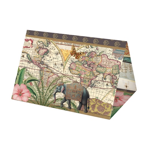 [CCGTZ009] CARTE CHEVALET 3 VOLETS 10,5 X 7 + ENVELOPPE 