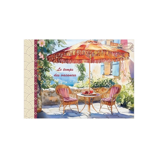 [GTMV017] MINI CAHIER ILLUSTRE 48 PAGES 15 X 10 CM - VACANCES