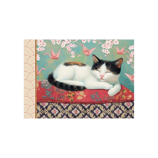 [GTMV019] MINI CAHIER ILLUSTRE 48 PAGES 15 X 10 CM - CHAT