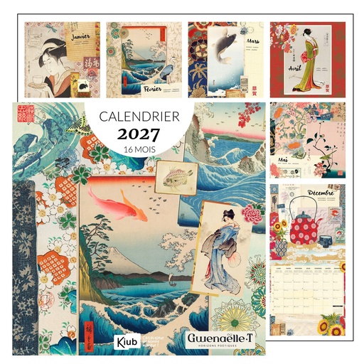 [CALCLA515] CALENDRIER CLASSIQUE 16 MOIS 2027 - GWENAELLE TROLEZ JAPON